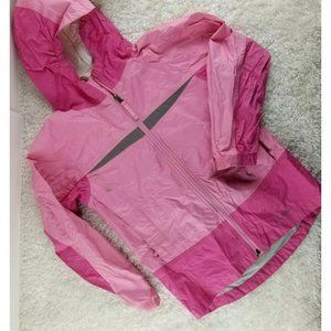 L.L. Bean girls pink raincoat windbreaker SIZE M